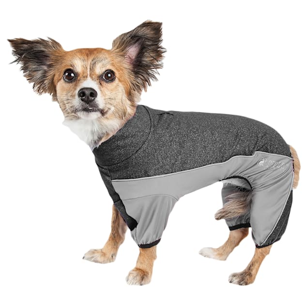 Pet Life Active Chase Pacer Heathered Performance Grey Dog Sweaters