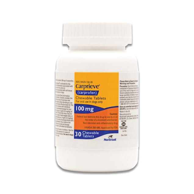 Carprofen 100 mg Chewable Tablets for Dogs, 30 Count Petco