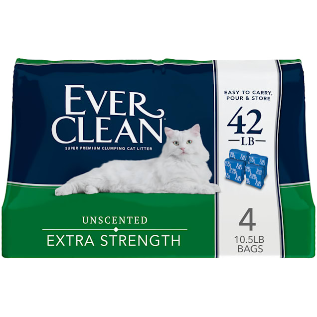 Ever Clean Extra Strength Unscented Clumping Cat Litter, 42 lbs. Petco