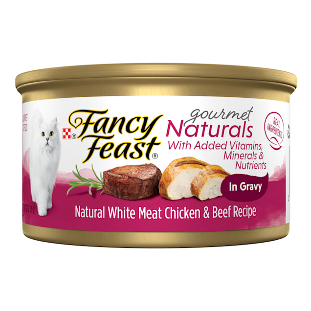 Purina Fancy Feast Gourmet Naturals White Meat Chicken & Beef Recipe