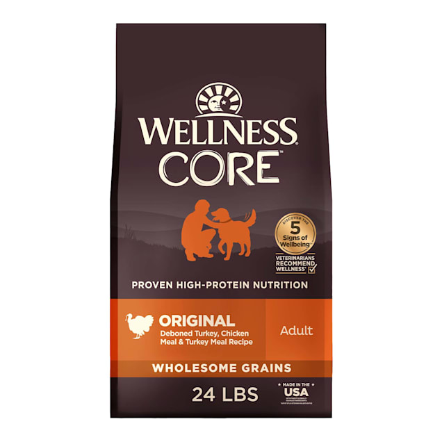 Wellness CORE Wholesome Grains Original Turkey Recipe Dry Dog Food, 24
