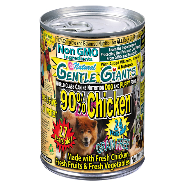 Gentle Giants 90 Chicken World Class Wet Dog Food, 13 oz., Case of 12