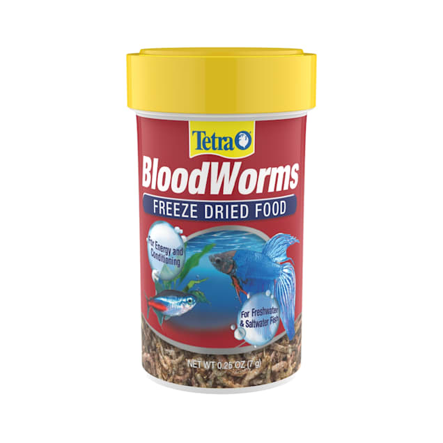 Tetra Bloodworms FreezeDried Food For Freshwater And Saltwater Fish, 0