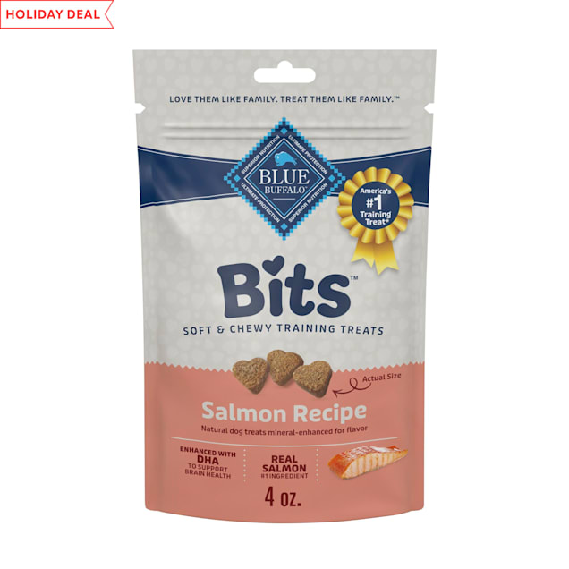 Blue Buffalo Blue Bits Savory Salmon SoftMoist Training Dog Treats, 4 oz. Petco