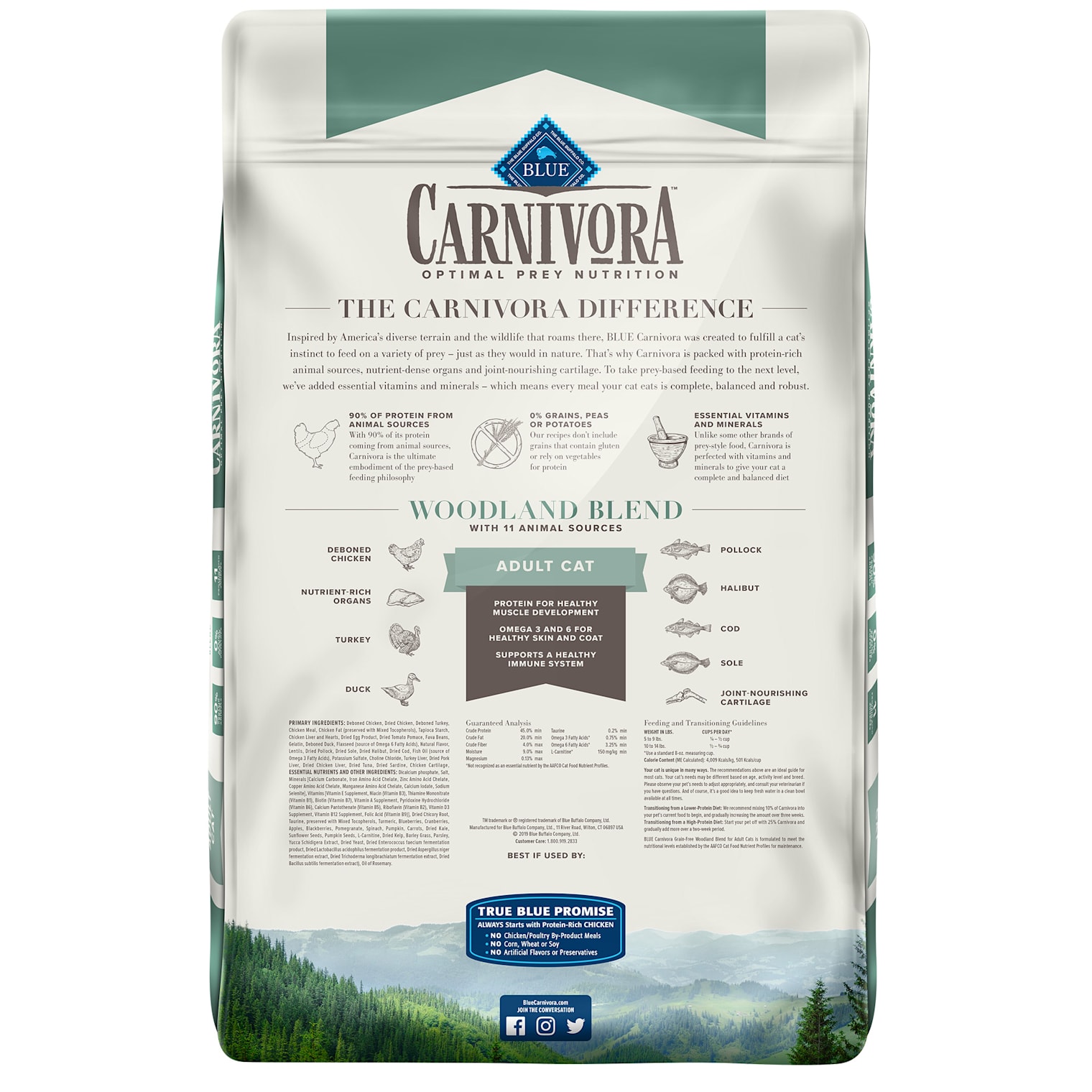 blue carnivora cat food