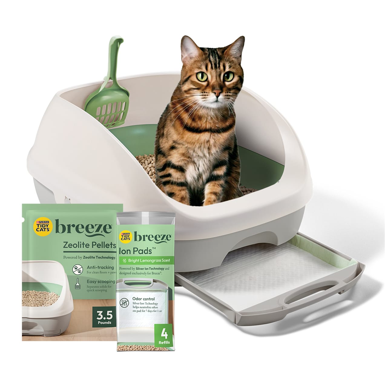 Purina Tidy Cats BREEZE System Starter Kit Cat Litter Box Petco