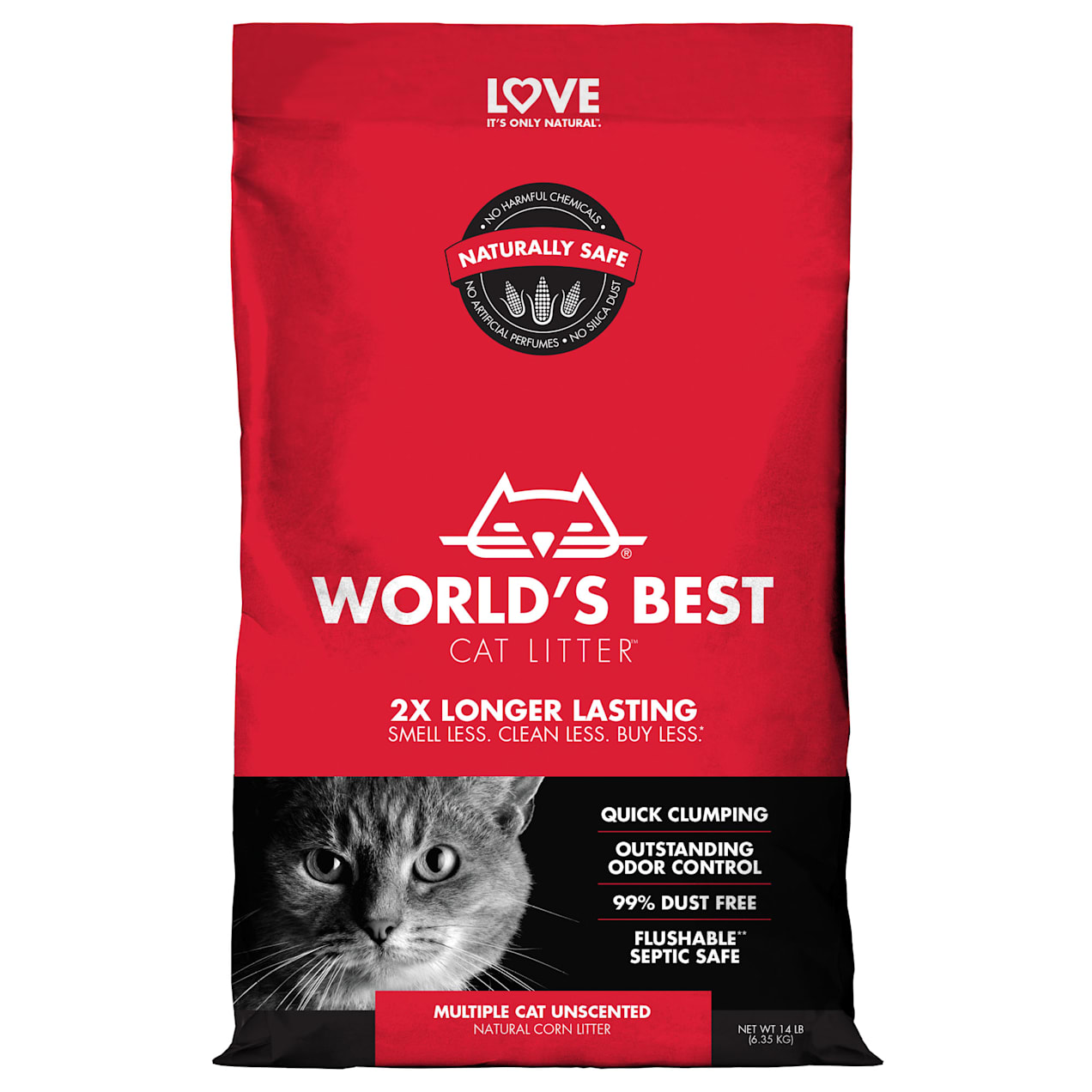 World's Best Cat Litter Multiple Cat Clumping Formula, 14 lbs. | Petco