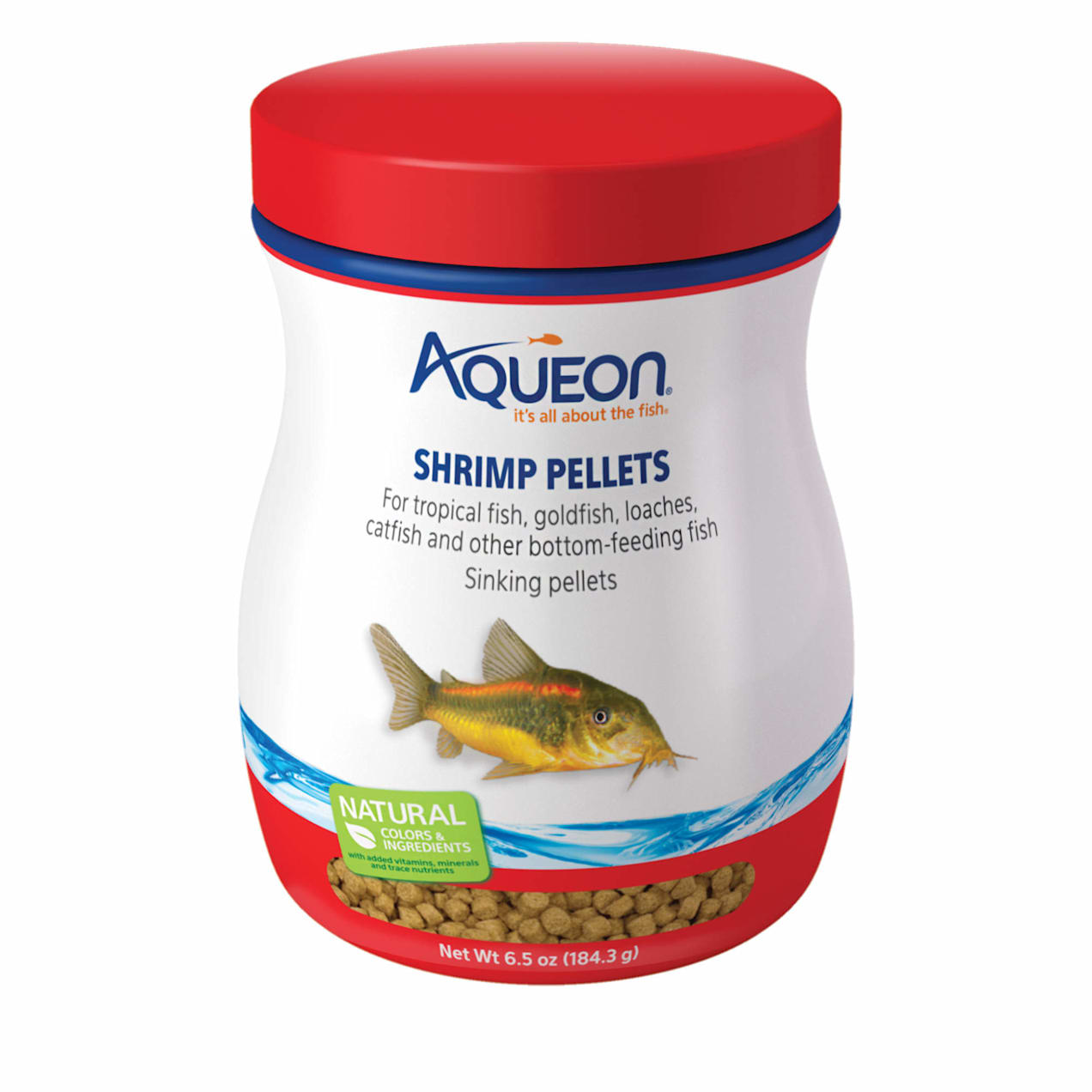 Aqueon Shrimp Pellets Fish Food, 6.5 oz. Petco
