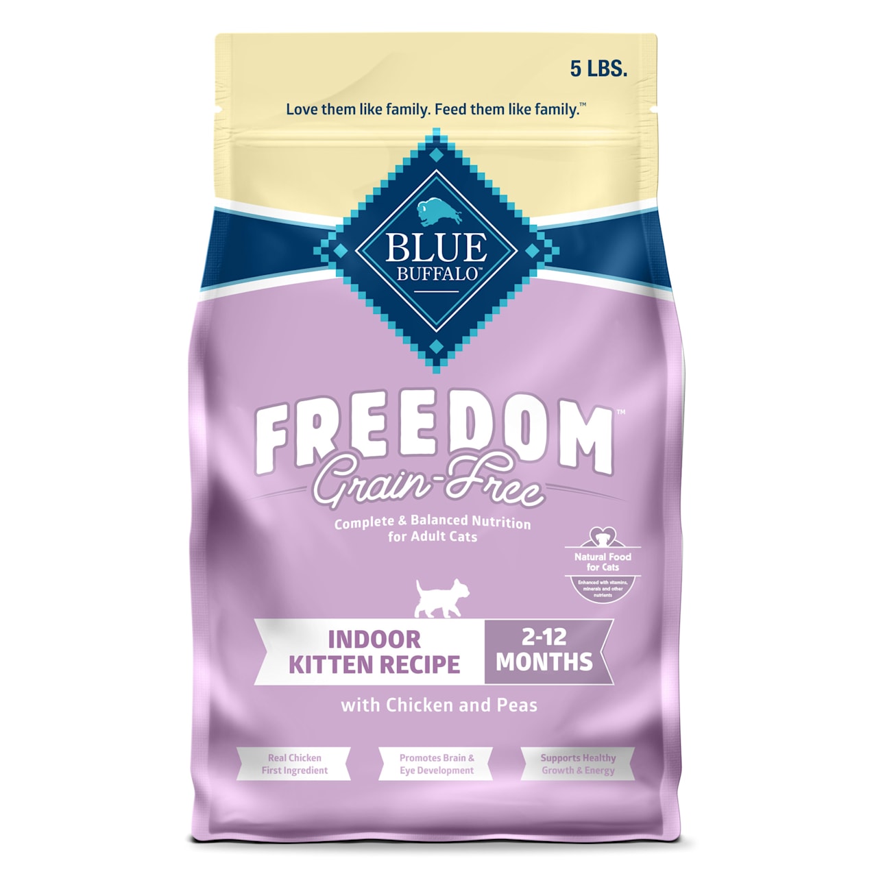 Blue Buffalo Blue Freedom GrainFree Indoor Kitten Chicken Recipe Dry