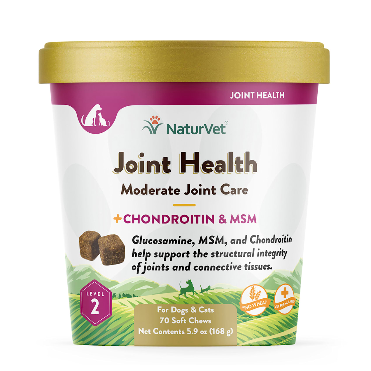 NaturVet Joint Health Moderate Care Dog Soft Chews, 70 chews Petco