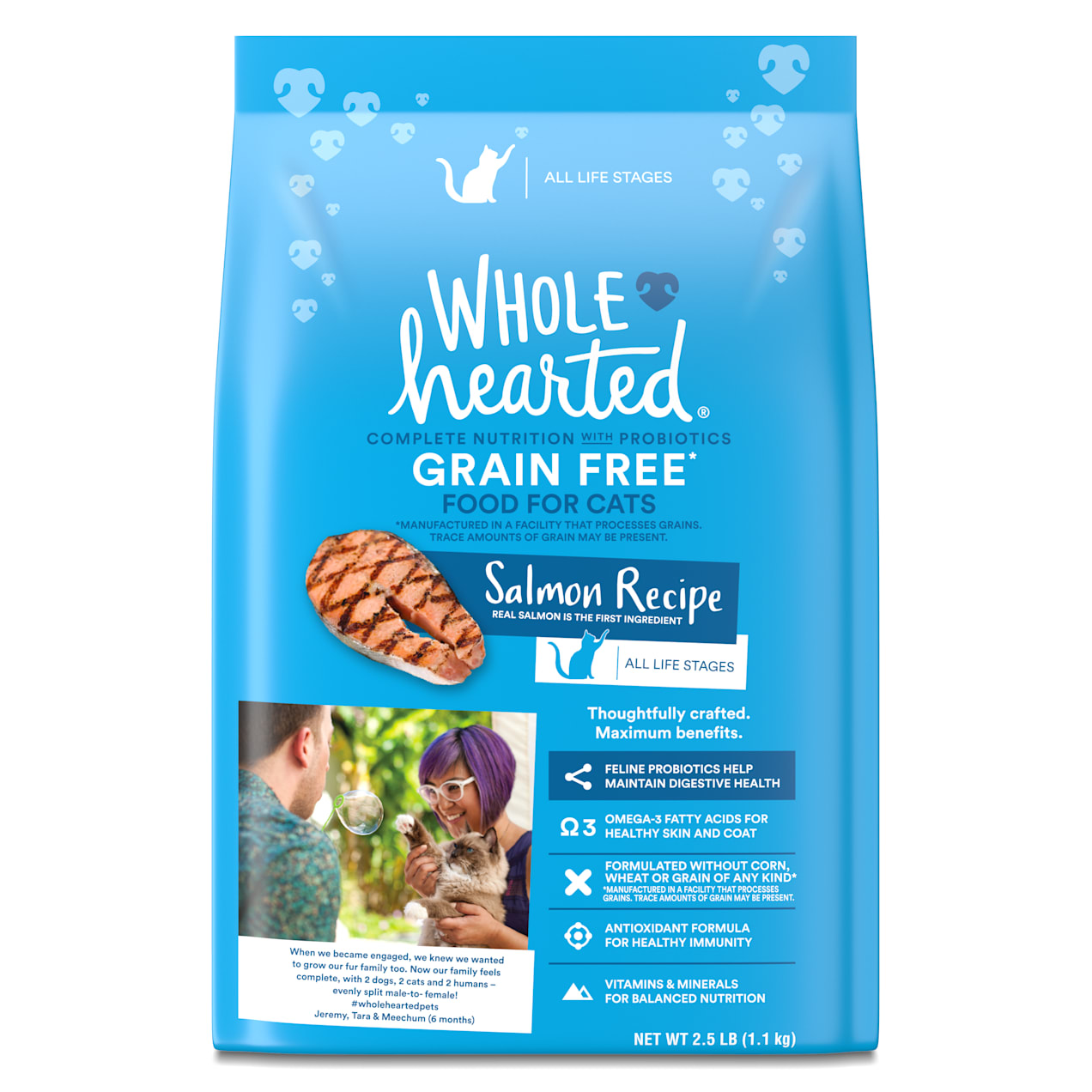 WholeHearted Grain Free Salmon Formula Dry Cat Food, 2.5 lbs. | Petco