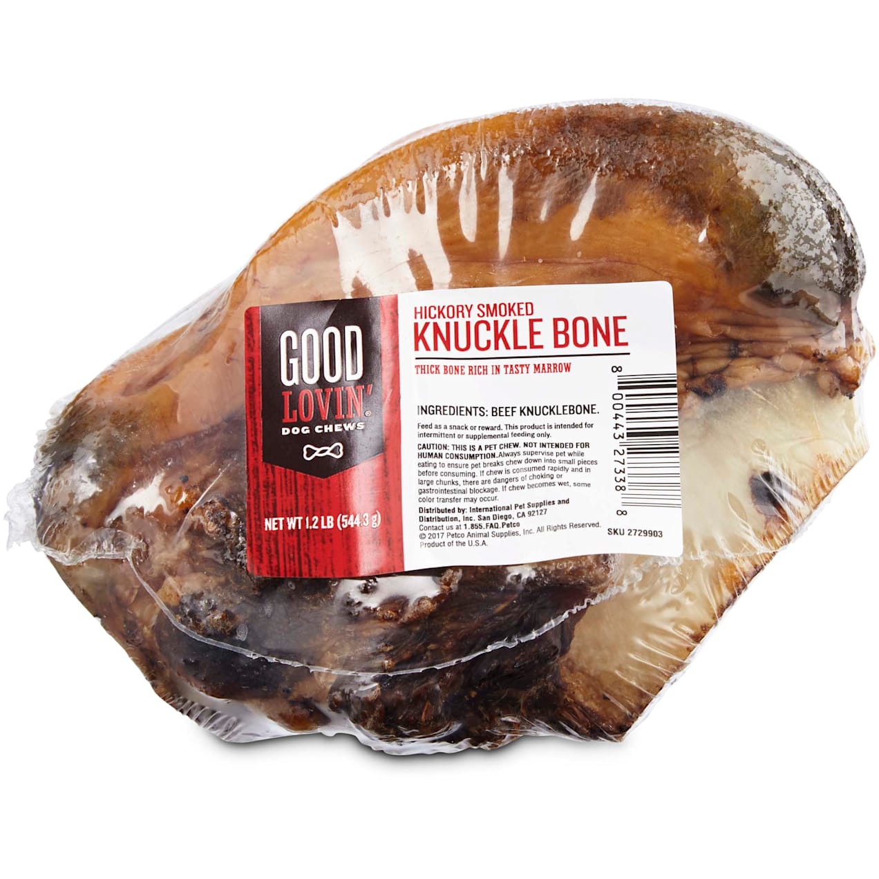 Good Lovin' Hickory Smoked Knuckle Bone Dog Chew, Pack of 1 Petco