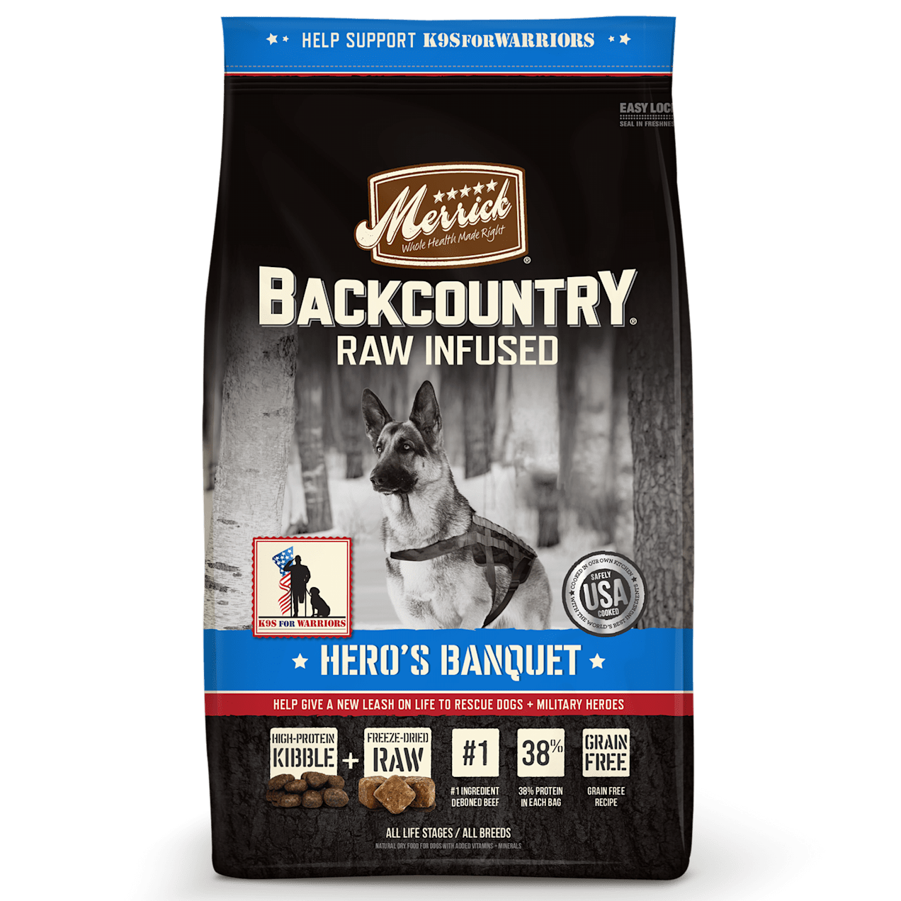 Merrick Backcountry Grain Free Hero's Banquet Dry Dog Food, 12 lbs. Petco