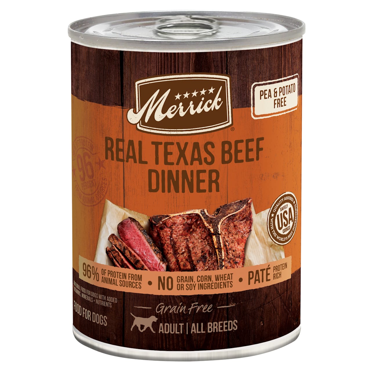 Merrick Grain Free Real Texas Beef Dinner Wet Dog Food, 12 ...