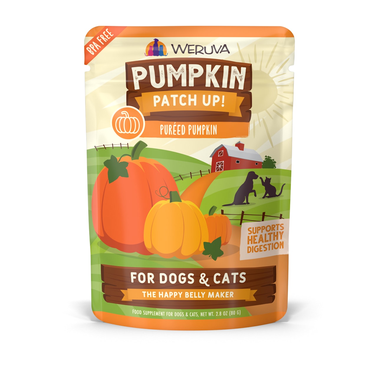 Weruva Pumpkin Patch Up! Pureed Pumpkin Food Supplement for Dogs and