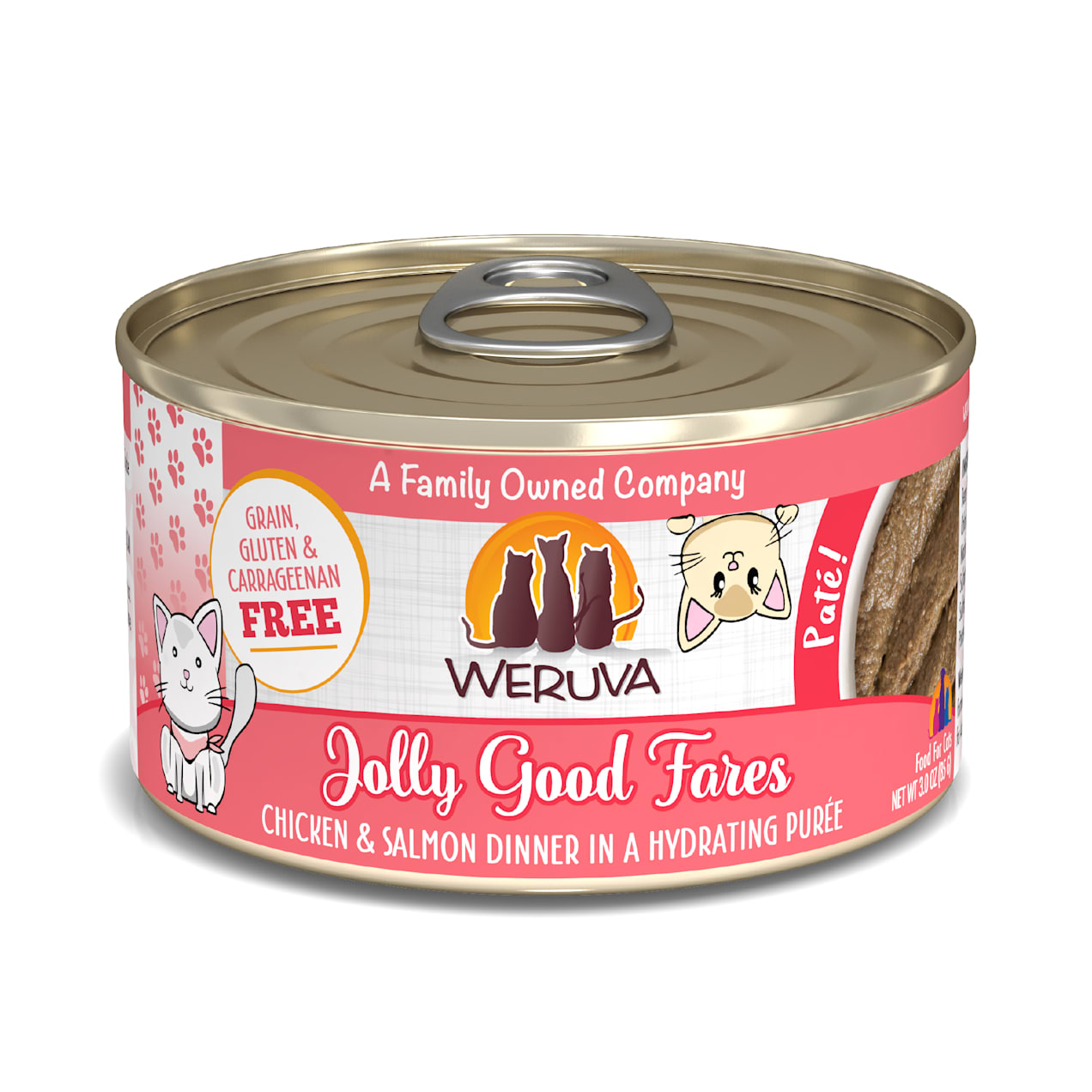 Weruva Pate Jolly Good Fares Chicken & Salmon Dinner in a Hydrating