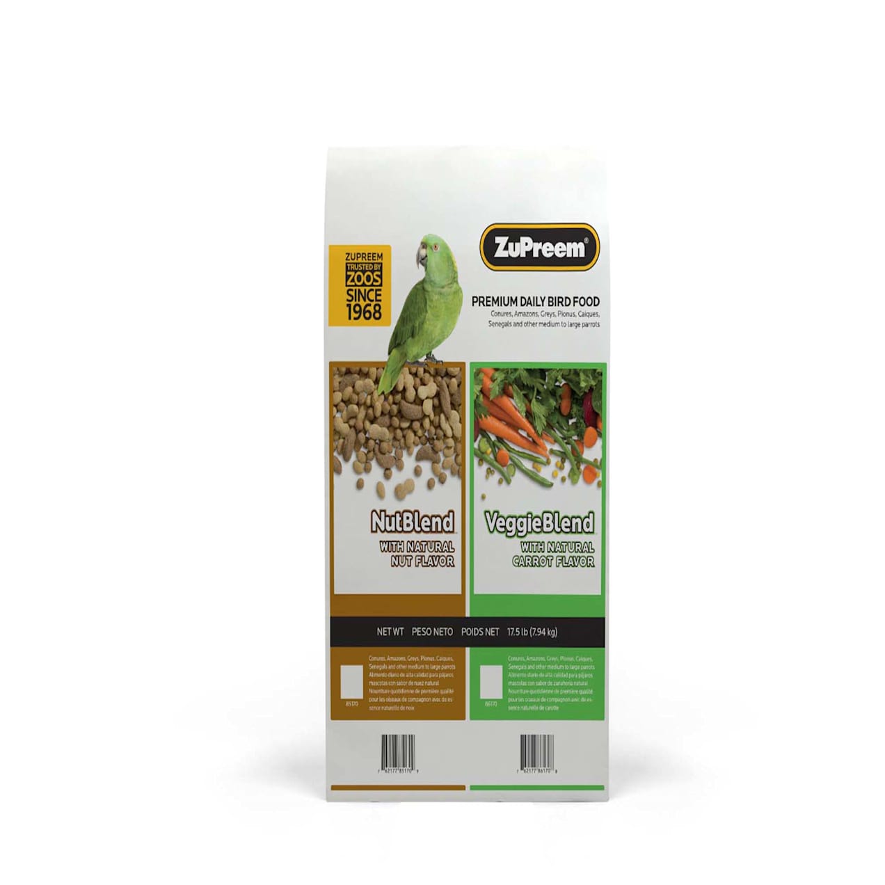 ZuPreem VeggieBlend with Natural Carrot Flavor Premium Daily Parrot