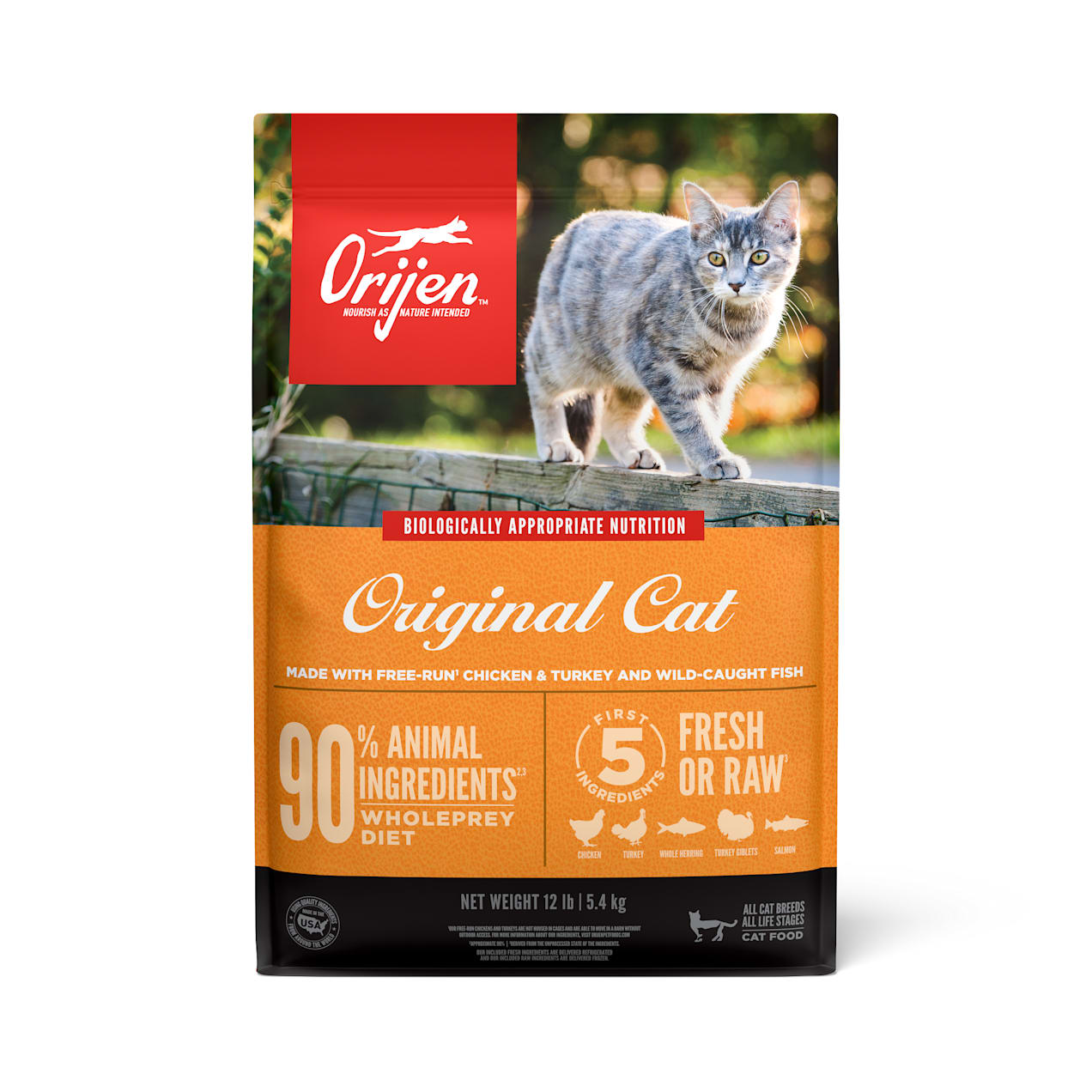 ORIJEN Cat & Kitten Dry Cat Food, 12 lbs. Petco