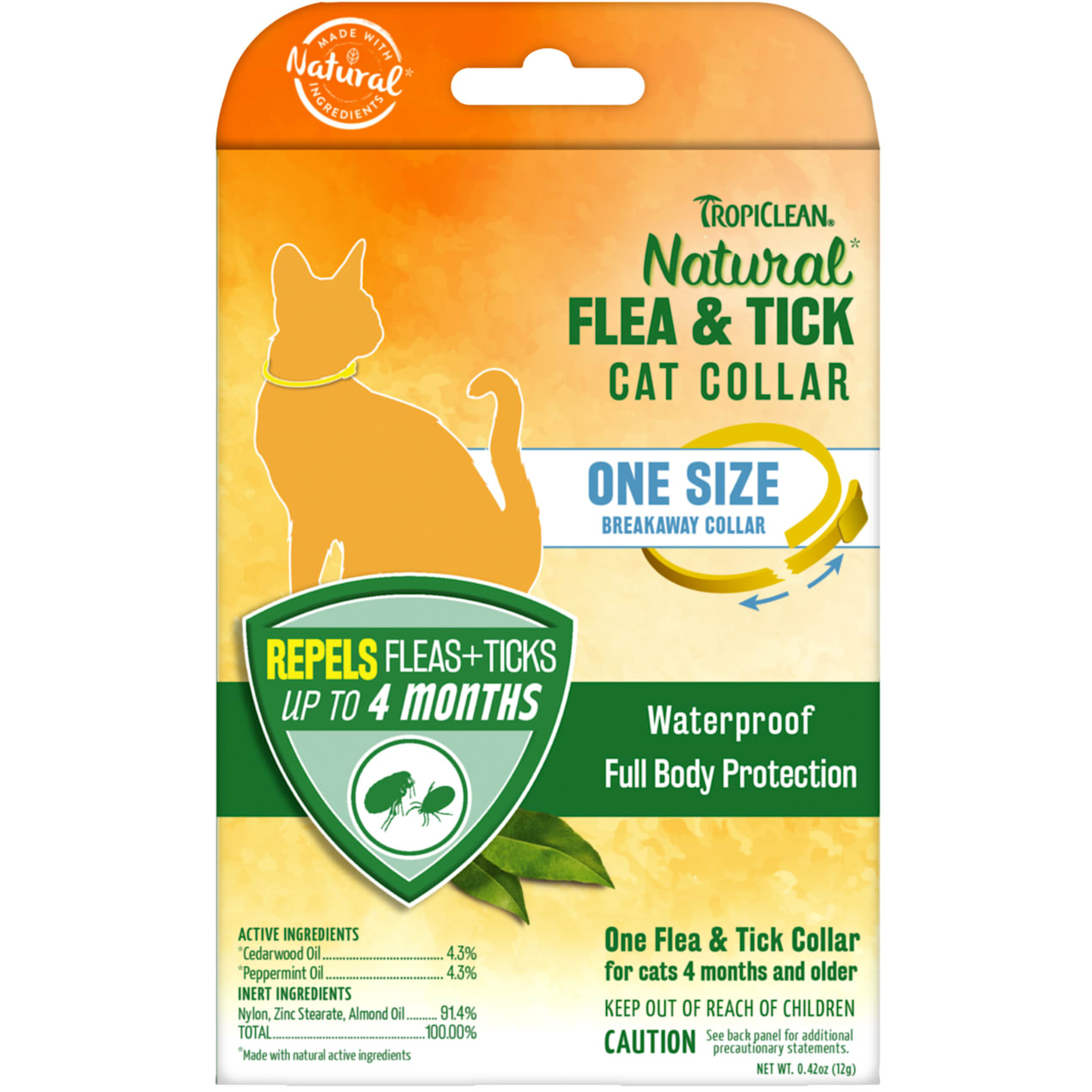 TropiClean Natural Flea & Tick Cat Collar | Petco