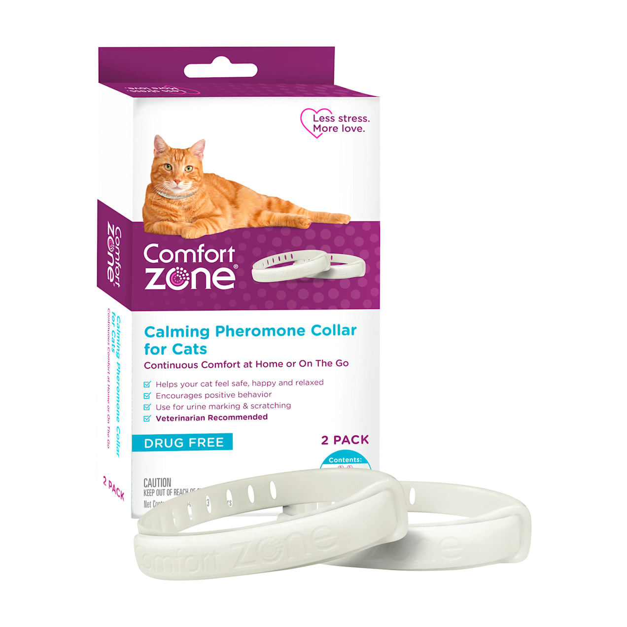 Comfort Zone 2 Pack Cat Calming Collars Petco