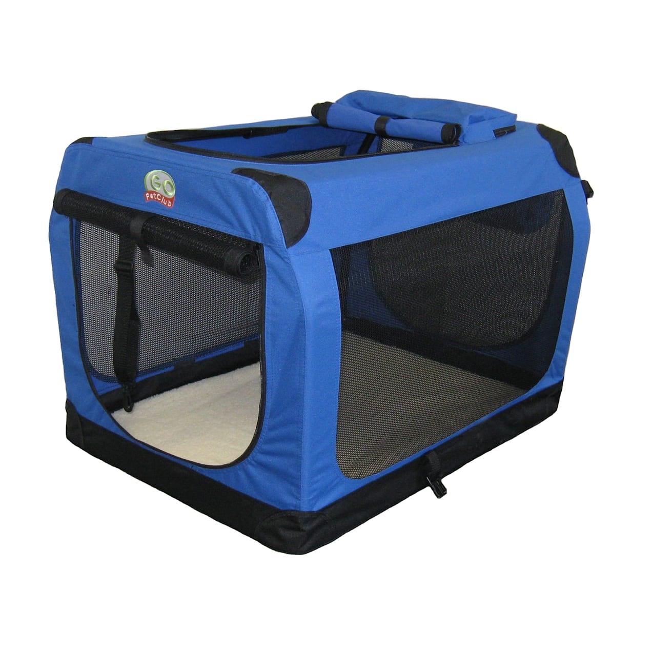 Go Pet Club Portable Soft Blue Dog Crate, 32" L X 23.25" W X 23.25" H