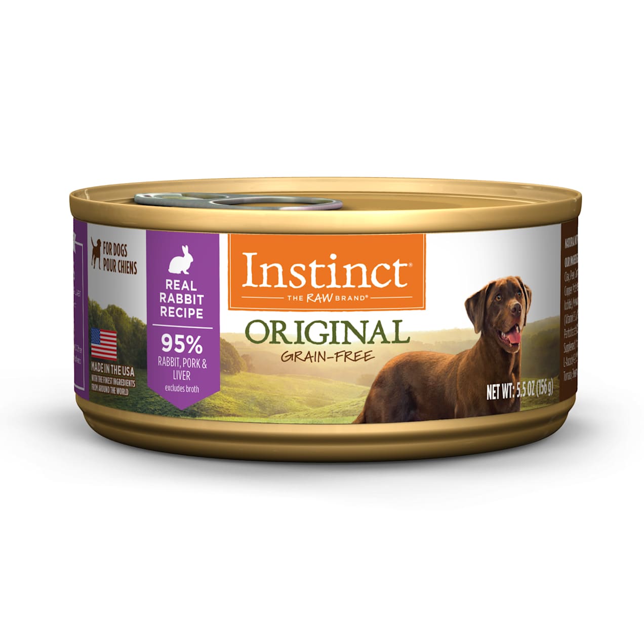 Instinct Original GrainFree Real Rabbit Recipe Wet Dog Food, 5.5 oz