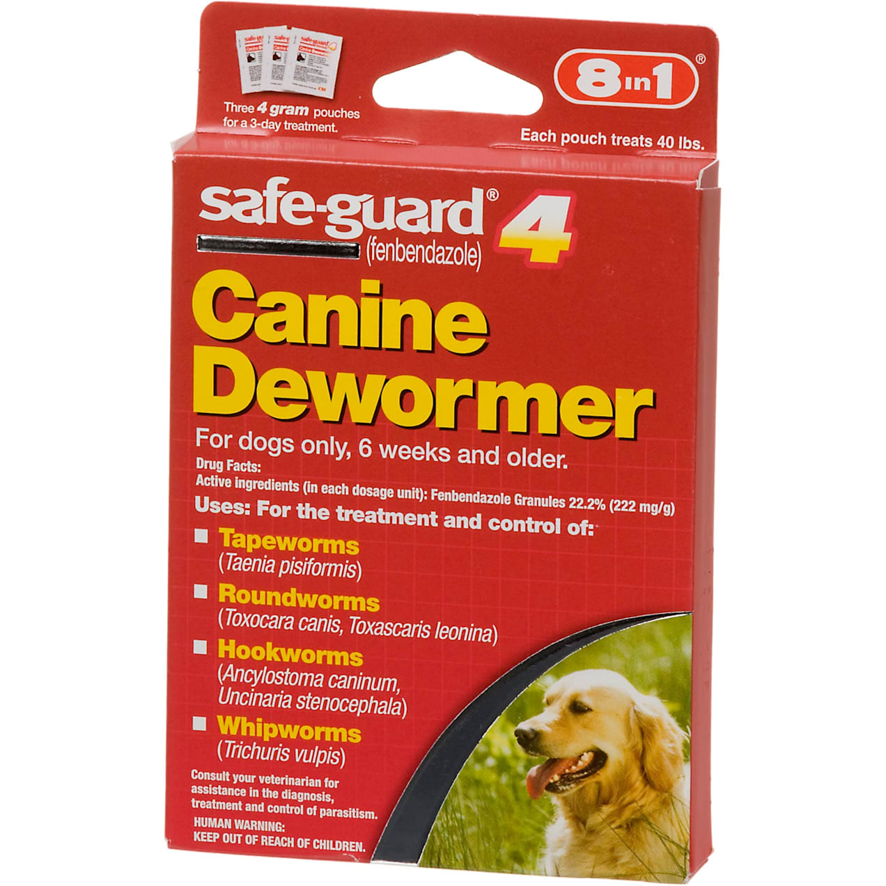 8 in 1 safe-guard 4 Canine Dewormer for Large Dogs | Petco