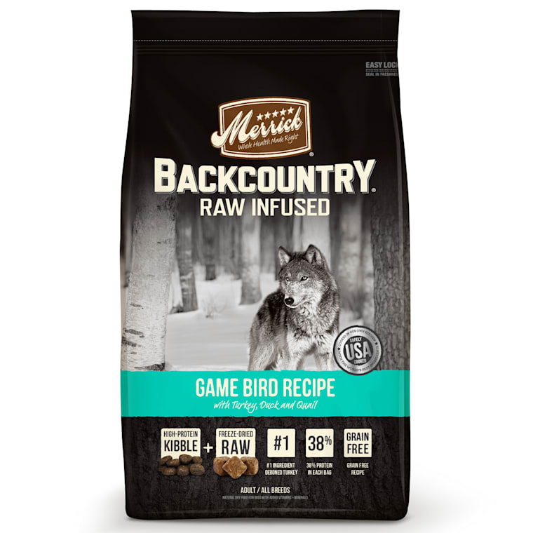 Merrick Backcountry Grain Free Raw Infused Game Bird Dry Dog Food 22 Lbs Petco