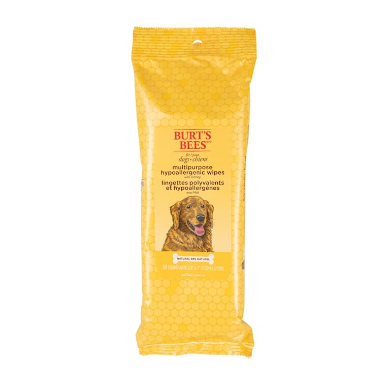 Burt S Bees Honey Hypoallergenic Multipurpose Dog Wipes Count Of 50 Petco