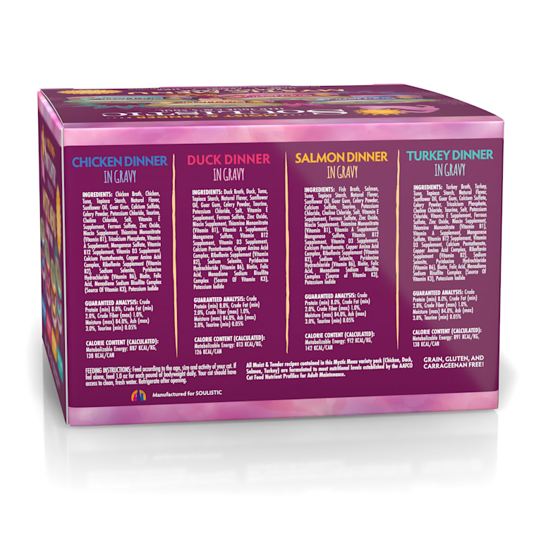 Soulistic Moist Tender Mystic Menu Variety Pack Wet Cat Food 5 5 Oz Count Of 12 Petco