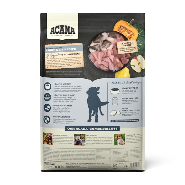 Acana Grain Free Light Fit To Support Healthy Weight Adult Dry Dog Food 13 Lbs Petco