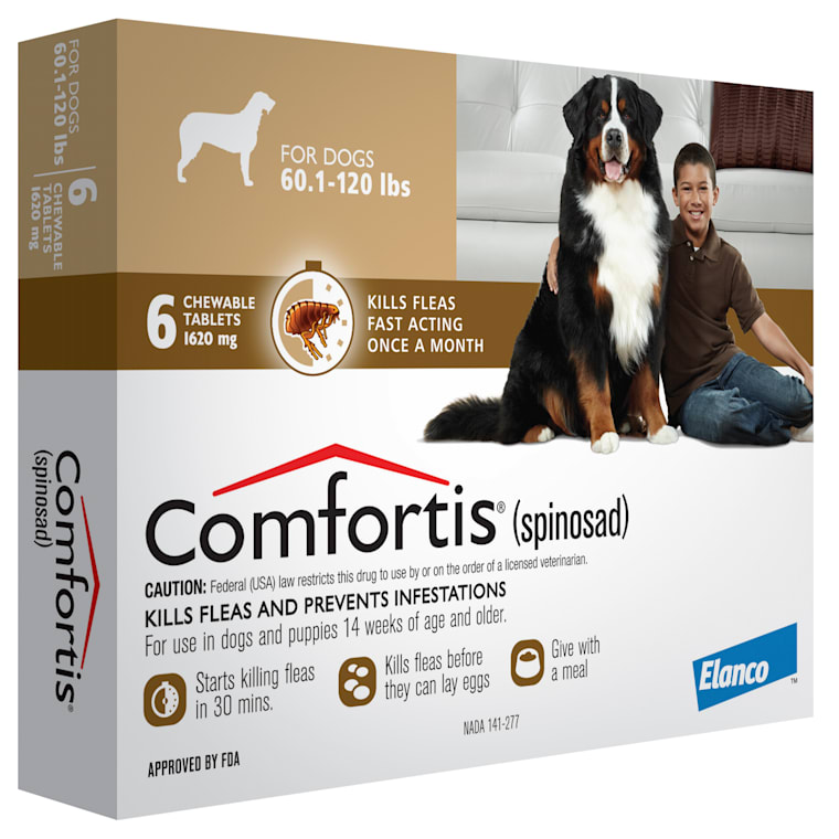 Comfortis Chewable Tablets For Dogs 60 1 To 1 Lbs 6 Month Supply Petco