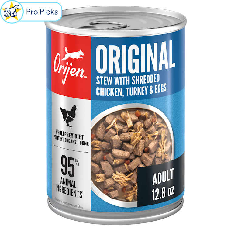 ORIJEN Grain Free Real Meat Shreds Original Stew Wet Dog Food
