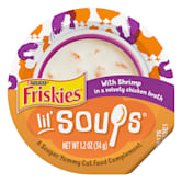 Purina Friskies Lil Soups With Sockeye Salmon In A Velvety Chicken Broth Adult Wet Cat Food Complement 1 2 Oz Case Of 8 Petco