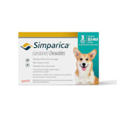 Simparica Chewable For Dogs 44 1 88 Lbs 3 Month Supply Petco Simparica trio is indicated for the prevention of heartworm disease caused by dirofilaria immitis and for the treatment and control of roundworm. simparica chewable for dogs 44 1 88 lbs