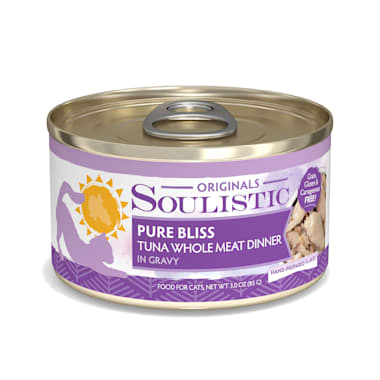 Soulistic Originals Pure Bliss Tuna Whole Meat Dinner In Gravy Wet Cat Food 3 Oz Case Of 12 Petco