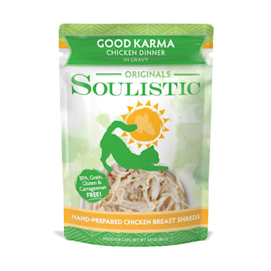 Soulistic Originals Good Karma Chicken Dinner In Gravy Wet Cat Food Pouches 3 Oz Case Of 8 Petco