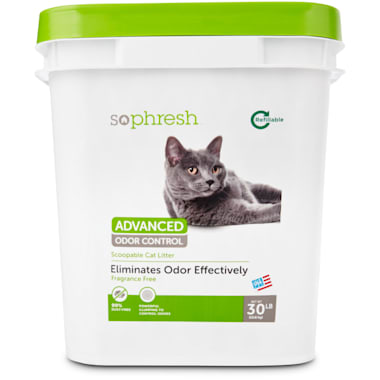 So Phresh Advanced Odor Control Scoopable Fragrance Free Cat Litter 30 Lbs Petco