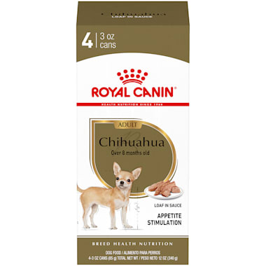 Royal Canin Breed Health Nutrition Chihuahua Loaf In Sauce Wet Dog Food Multipack 3 Oz Pack Of 4 Petco