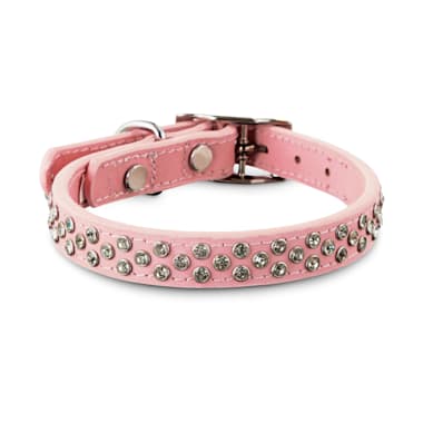 Bond Co Twinkled Pink Leather Dog Collar X Small Small Petco