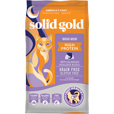 Solid Gold Indigo Moon High Protein Dry Cat Food With Alaskan Pollock And Egg 12 Lbs Petco