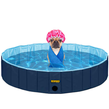 Kopeks Foldable Blue Grooming Bathing Pool Tub For Dogs X Large Petco