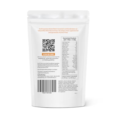 Justfoodfordogs Do It Yourself Turkey And Whole Wheat Macaroni Canister Dog Food Nutrients 114 Gram Petco