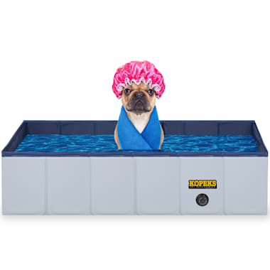 Kopeks Rectangular Outdoor Pet Grey Swimming Pool Large Petco