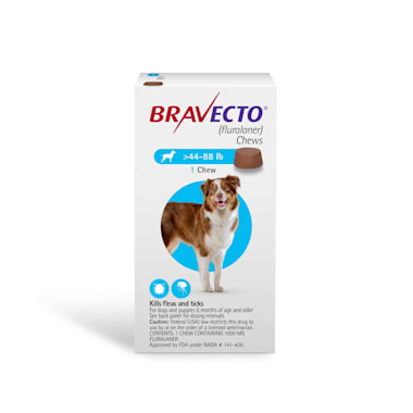 Bravecto Chews For Dogs 44 88 Lbs 3 Month Supply Petco