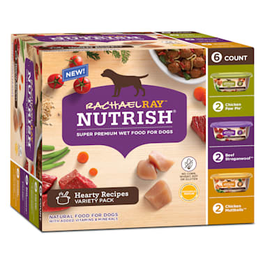 Rachael Ray Nutrish Natural Hearty Recipes Variety Pack Wet Dog Food 8 Oz Pack Of 6 Petco