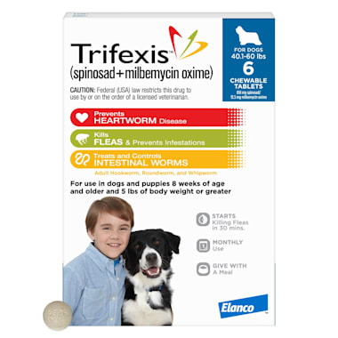 Trifexis Chewable Tablets For Dogs 40 1 To 60 Lbs 6 Month Supply Petco