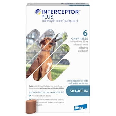 Interceptor Plus Chewables For Dogs 50 To 100 Lbs 6 Month Supply Petco