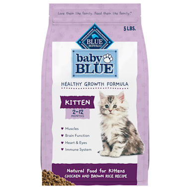 Blue Buffalo Baby Blue Healthy Growth Formula Natural Chicken And Brown Rice Recipe Kitten Dry Food 5 Lbs Petco