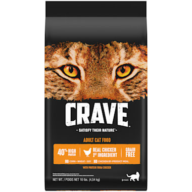 Crave Grain Free Protein Chicken Adult Dry Cat Food 10 Lbs Petco